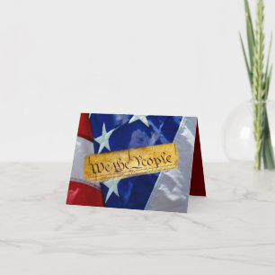Carte Nous Le Peuple Drapeau Américain