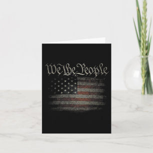 Carte Nous Le Peuple Drapeau Usa 4 juillet Nous Déchiron
