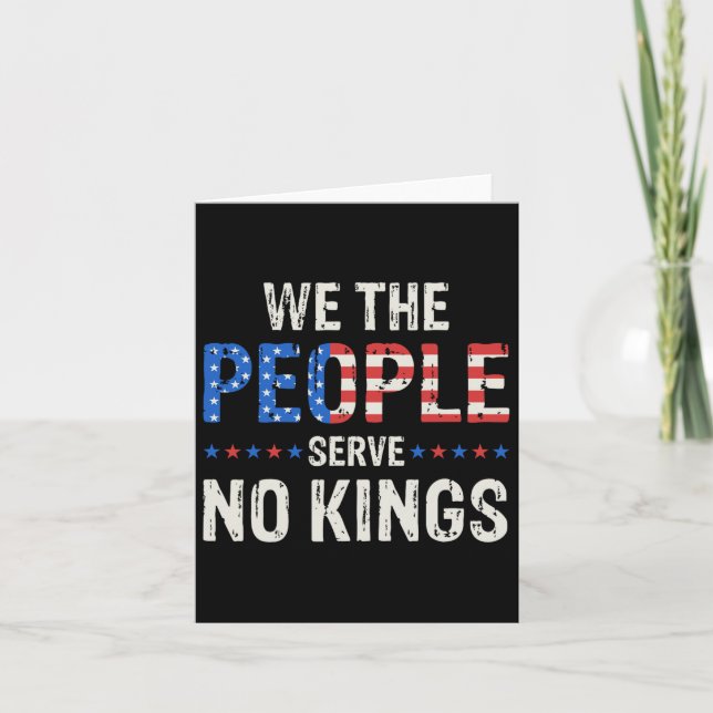 Carte Nous Le Peuple Ne Servions Aucun Rois En Amérique  (Devant)