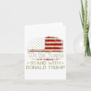 Carte Nous, Le Peuple, Sommes Avec Donald Trump 2024 Amé