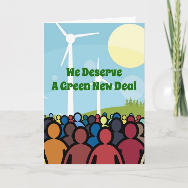 Carte Nous méritons un New Deal vert (Devant)