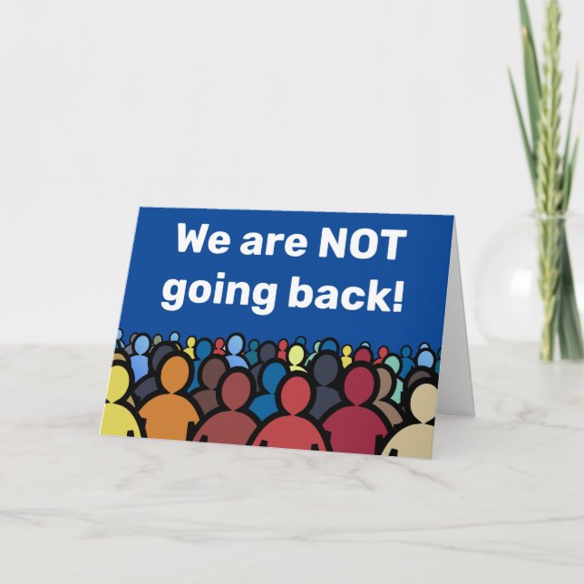 Carte Nous ne retournons pas (Devant)