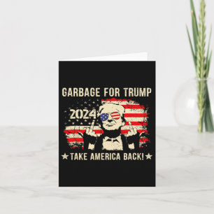 Carte Nous ne sommes pas Garbyge Votétrump 2024 partisan