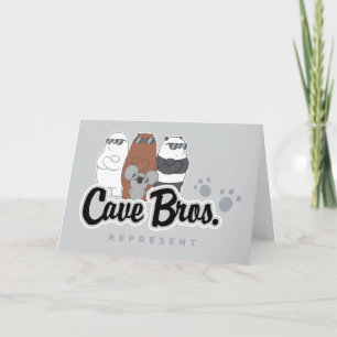 Carte Nous Ours Nus - Bros Grotte. Représenter
