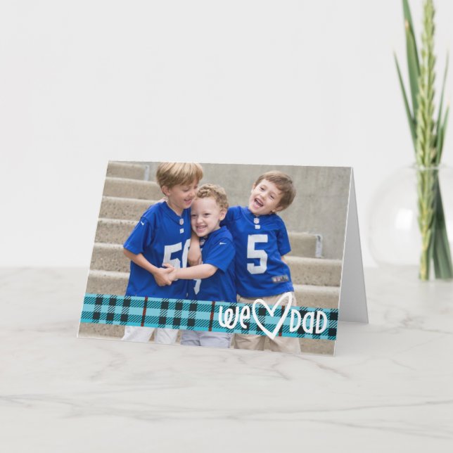 Carte Nous papa de coeur ! (Devant)