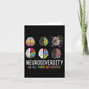 Carte Nous pensons tous différemment Neurodiversité Chem
