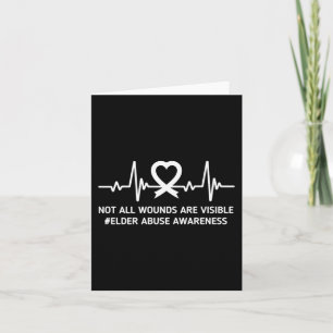 Carte Nous portons le rythme cardiaque violet pour la se
