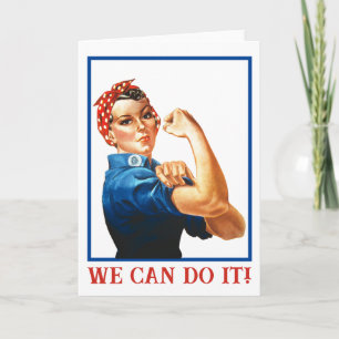 Carte Nous pouvons le faire Rosie la riveuse femmes pouv