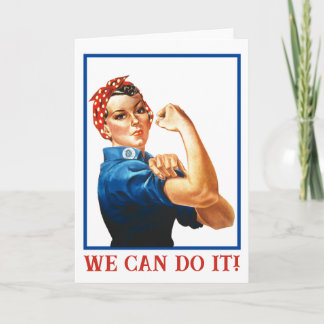 Carte Nous pouvons le faire Rosie la riveuse femmes pouv