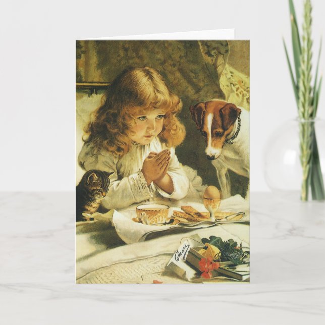 Carte Nous Prions, Suspendez Charles Burton Barber (Devant)