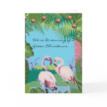 Nous rêvons d'un Noël vert flamants roses