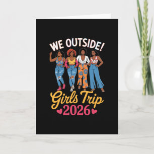 Carte Nous sommes à l'extérieur Voyage de filles 2026 Va