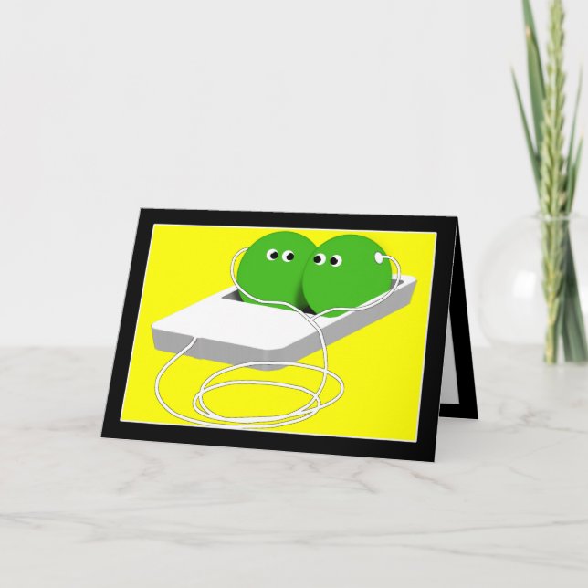 Carte Nous Sommes Comme Deux Pois Dans Un Pois (Devant)