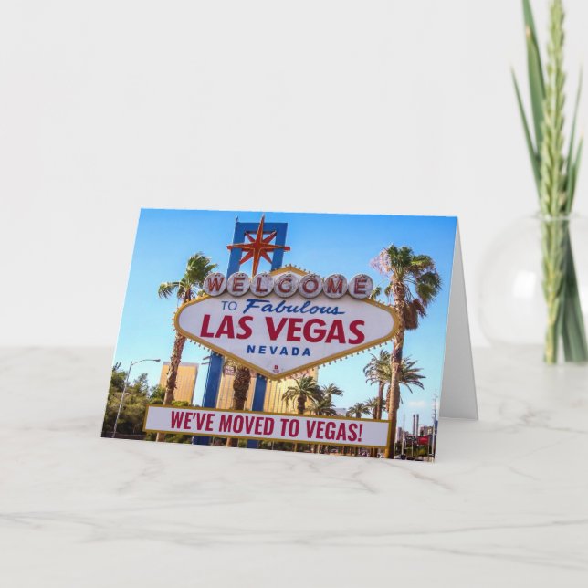 Carte Nous sommes déménagés à Las Vegas Nouvelle adresse (Devant)