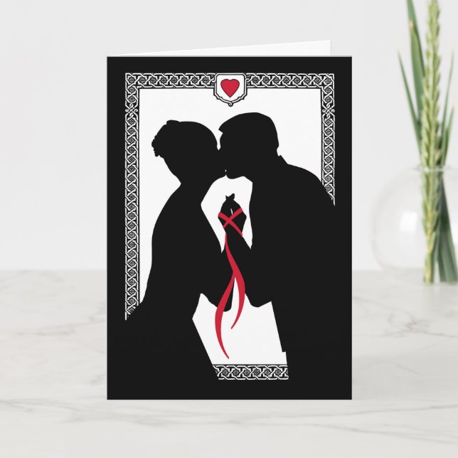 Carte Nous sommes engagés Cravate le noeud sceller l'acc (Devant)