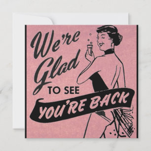 Carte Nous sommes heureux de vous voir revenir
