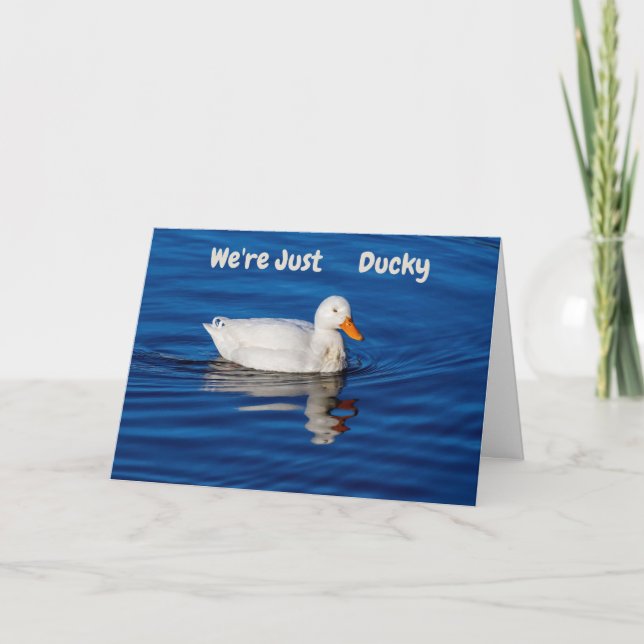 Carte Nous sommes juste Ducky (Devant)