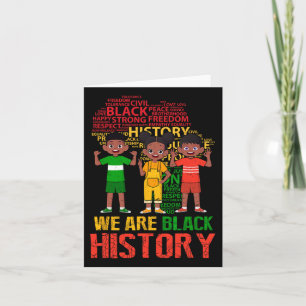 Carte Nous sommes le mois de l'histoire des Noirs Afro-A