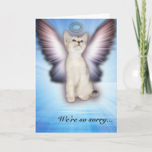 Carte Nous sommes tellement désolés - Sympathie de chat 