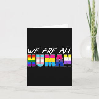 Carte Nous sommes tous des êtres humains LGBT
