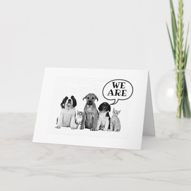 CARTE NOUS SOMMES "TRISTES DE VOUS VOIR PARTIR" (Devant)