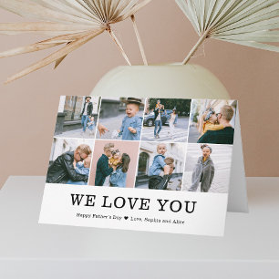 Carte Nous vous aimons Fête des pères photo
