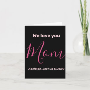 Carte Nous Vous Aimons Maman Nk Minimaliste 
