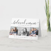 Nous vous aimons Nana Black & White Photo Fête des