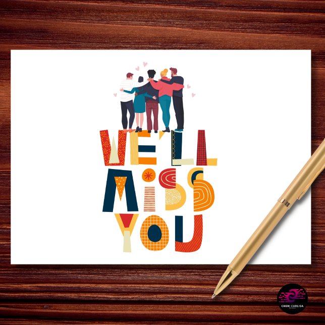 Carte Nous Vous Manquerons Retraite (When the team truly means “we’ll miss you.”)