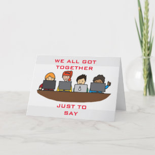 CARTE NOUS VOUS MANQUERONS TOUS