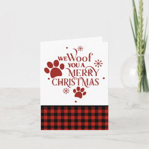 Carte Nous vous souhaitons un Joyeux Noël toutou