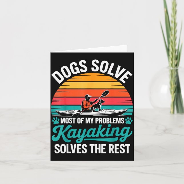 Carte Nouvauté de kayak pour hommes femmes kayakiste kay (Devant)