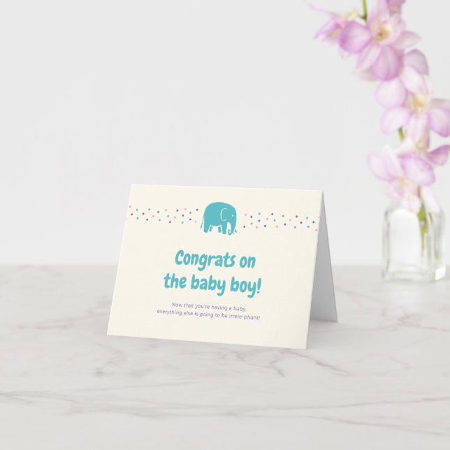 Carte Nouveau bébé (Orchidée)