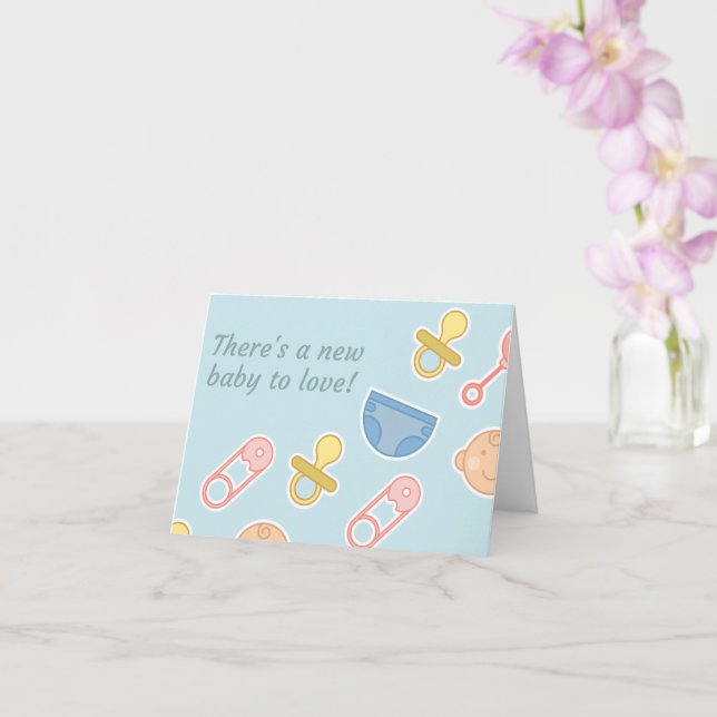 Carte Nouveau bébé (Orchidée)