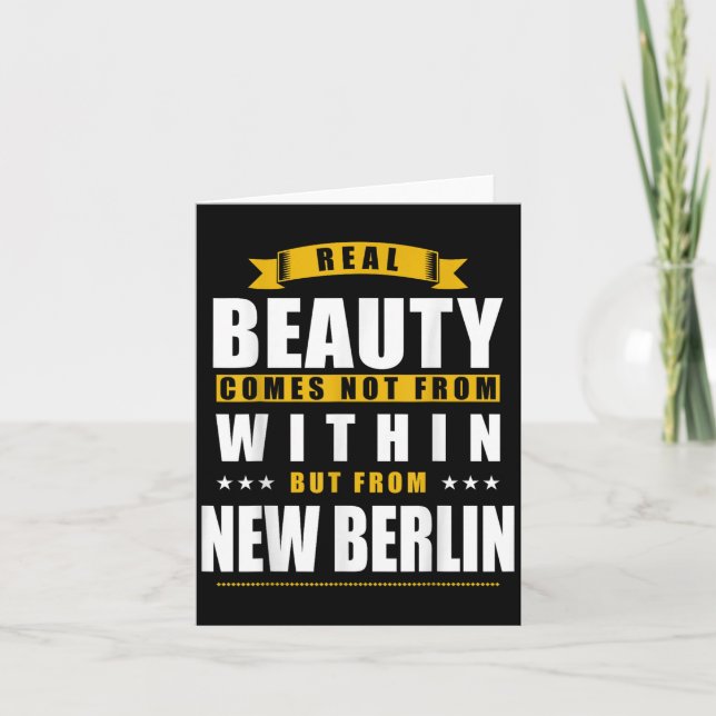 Carte Nouveau Berlin - Cadeau drôle de la ville  (Devant)