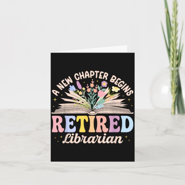 Carte Nouveau chapitre commence bibliothécaire retraité  (Devant)