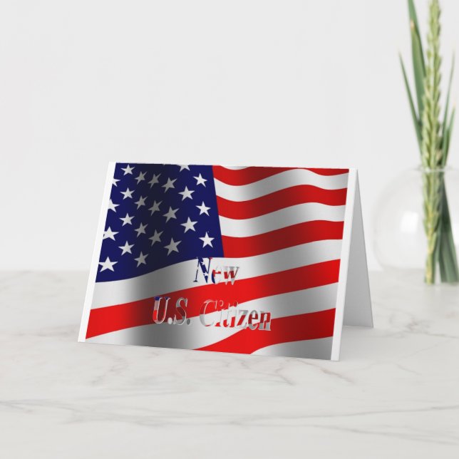 Carte Nouveau citoyen des États-Unis (Devant)