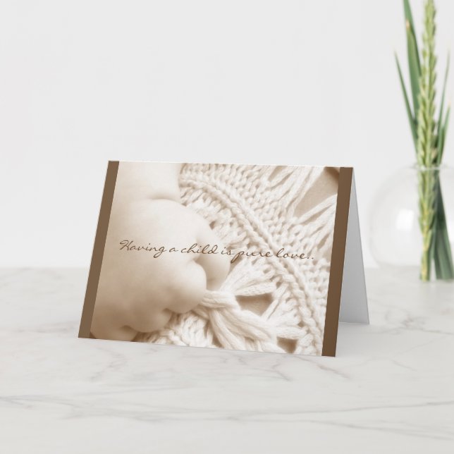 Carte Nouveau deuxième bébé (Devant)