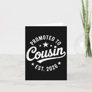 Carte Nouveau Membre De Famille Promu À Cousin