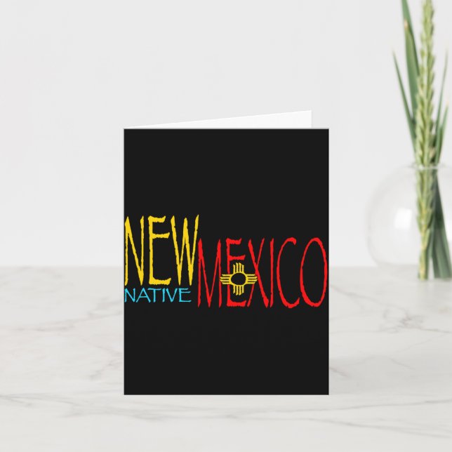 Carte Nouveau-Mexique Autochtone _1  (Devant)