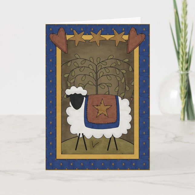 Carte Nouveau mouton bébé (Devant)
