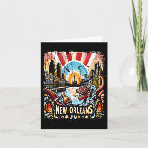 Carte Nouveau Orléans Souvenir Mardi Gras Bourbon Street