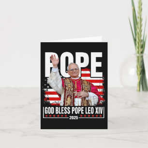 Carte Nouveau Pape Leo Xiv catholique cadeaux catholique