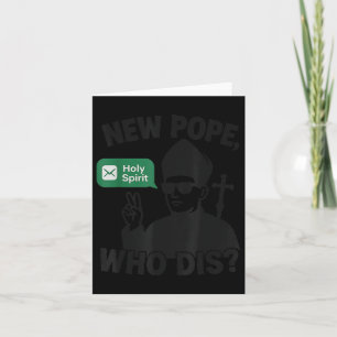 Carte Nouveau Pape qui dit "Saint-Esprit" Funny Pape Leo