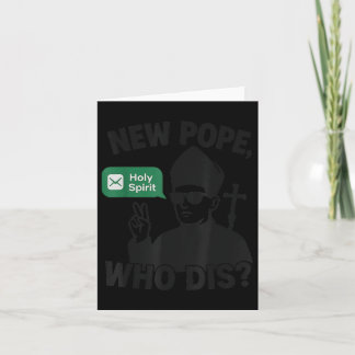 Carte Nouveau Pape qui dit "Saint-Esprit" Funny Pape Leo