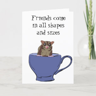 Carte Nouveau Pet Sugar Glider Custom Félicitations
