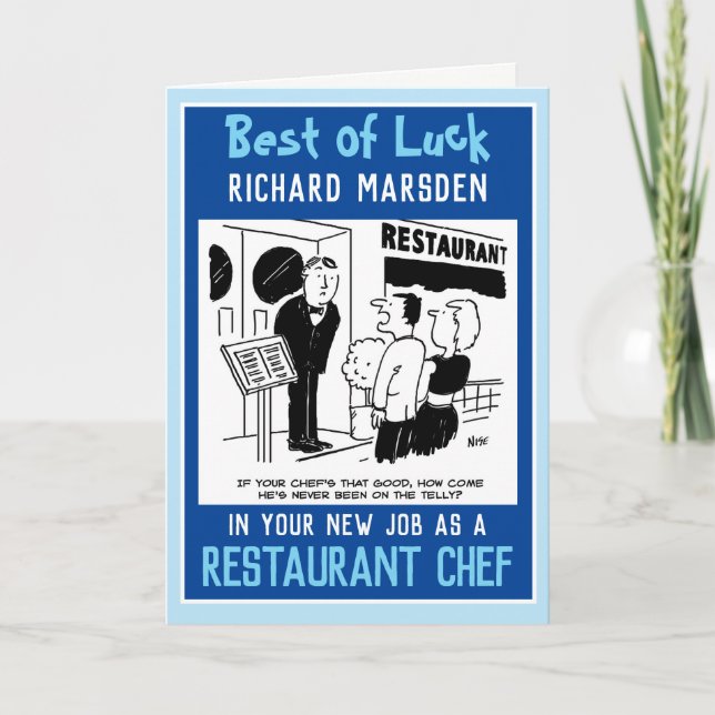 Carte Nouveau travail en tant que chef (Devant)