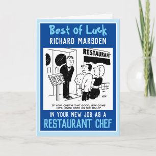 Carte Nouveau travail en tant que chef