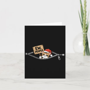 Carte Nouveautés Drôle Mignonne Chat De Noël Pour Kitty