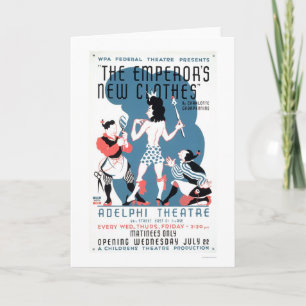 Carte Nouveaux vêtements d'empereurs WPA 1936